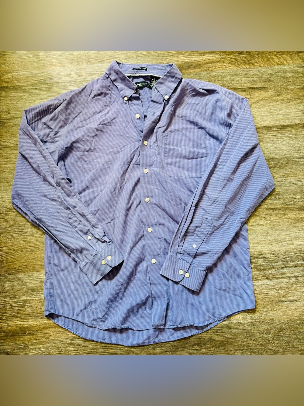 Van Heusen Men's Lavender Button-Down Shirt
